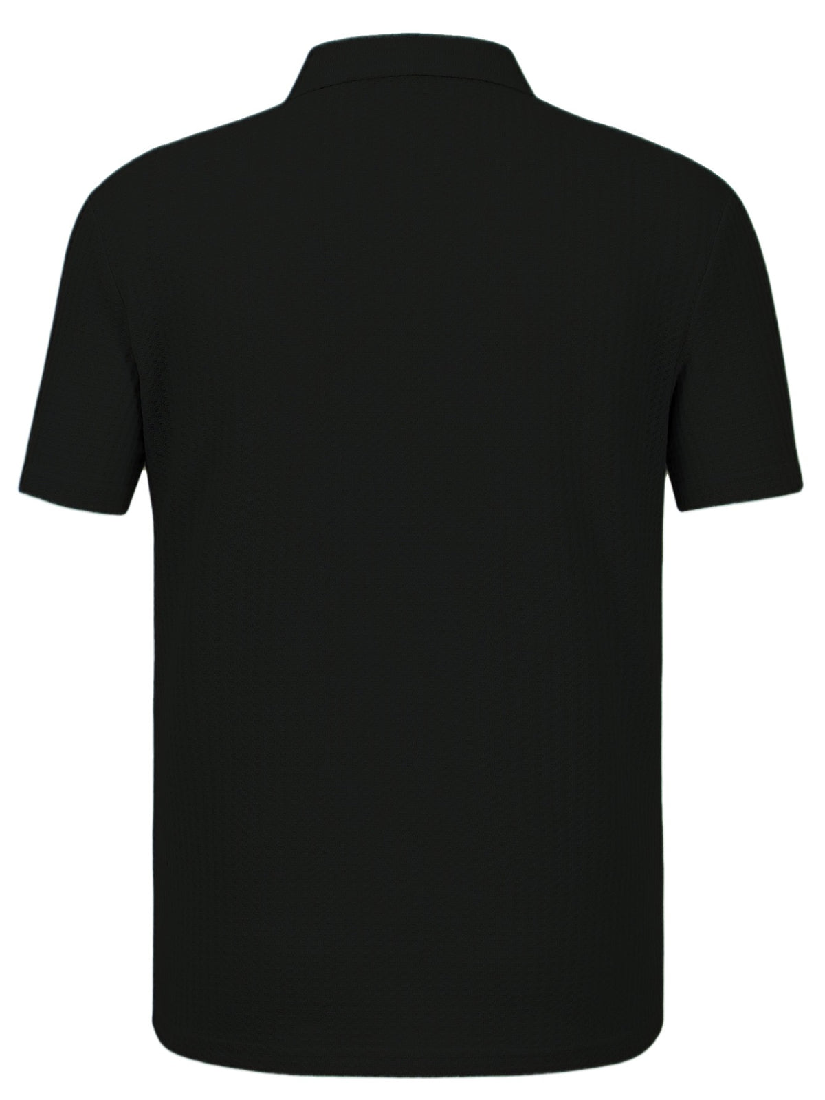 Thin and Breathable Men's Business Polo Shirt, Short Sleeve, Golf Sport, Simple Solid Color Design, Durable and Versatile for Daily Casual Wear, Men's Summer Short Sleeve - Black