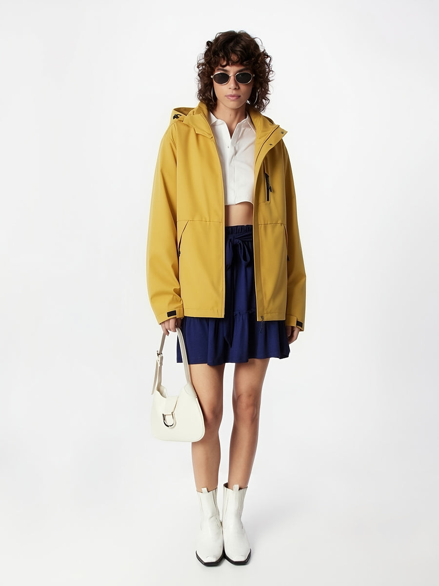 2026 Spring New Casual Hooded Jacket for Women - Yellow