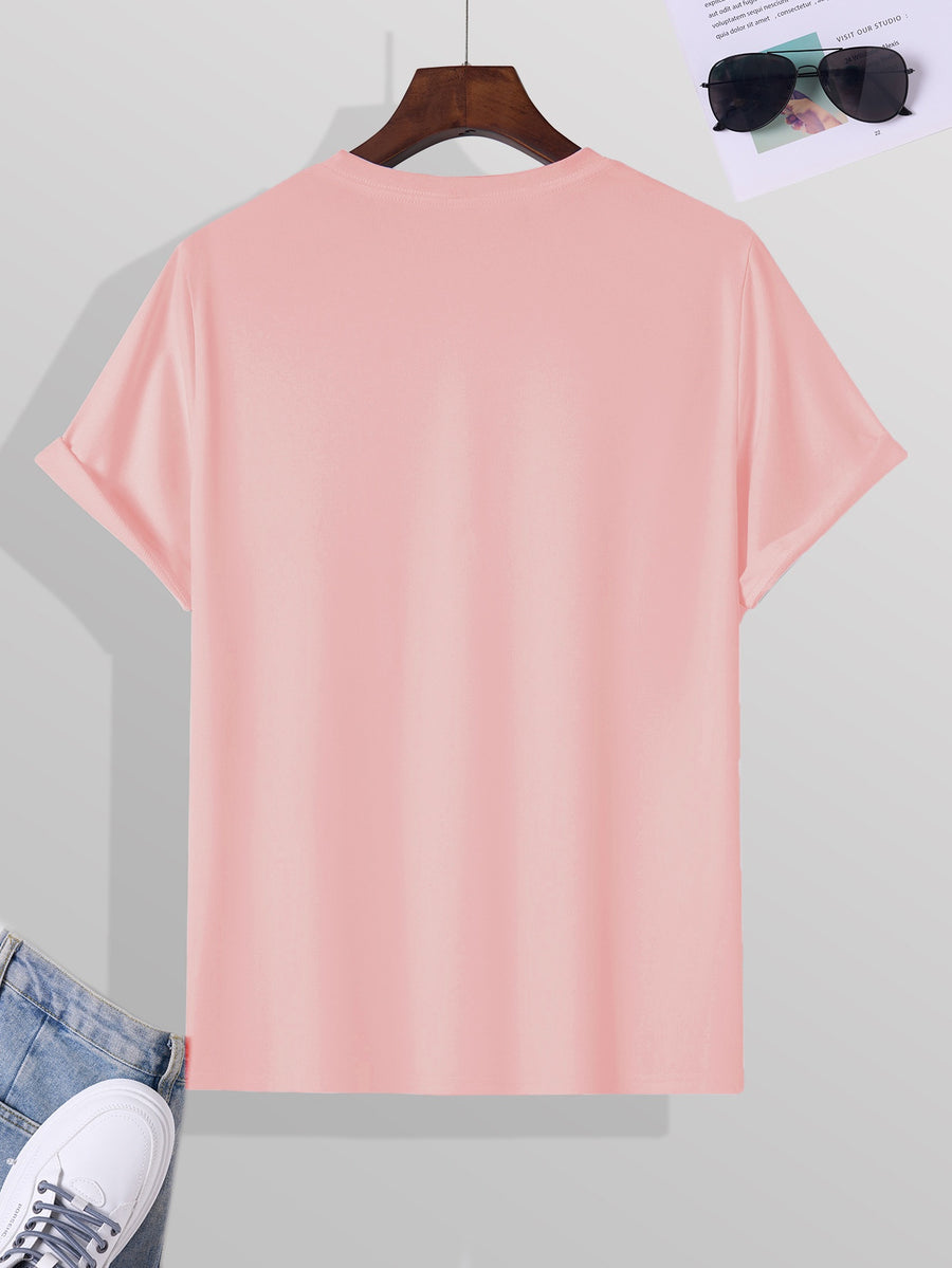 Chicago Speed 93 Fearless Men'S Round Neck T-Shirt -- Lifestyle And Performance Inspired - Pink