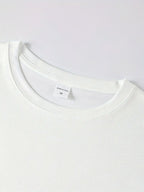 Men's 2026 New Arrival Short Sleeve T-Shirt - Soft Breathable Regular Fit Round Neck Tee with Five-Pointed Star Print, Suitable for Casual Attire, Outdoor Activities & Gym, Casual Athletic Shirt for All Seasons, Machine Washable for Males - White