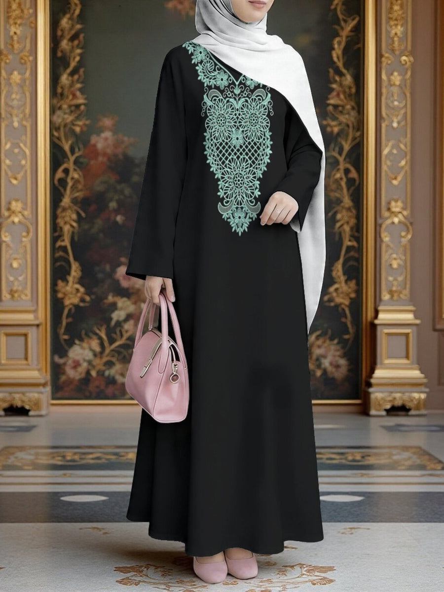 New Muslim Women'S Clothing Arrives, Women'S Dress, Classic Loose Fit, Middle Eastern Traditional Robe, Elegant Muslim Long Dress, Long Abaya, Restoring The Essence of Middle Eastern Traditional Robes, Suitable for Prayer, Commuting, And Parties - Mixed colors