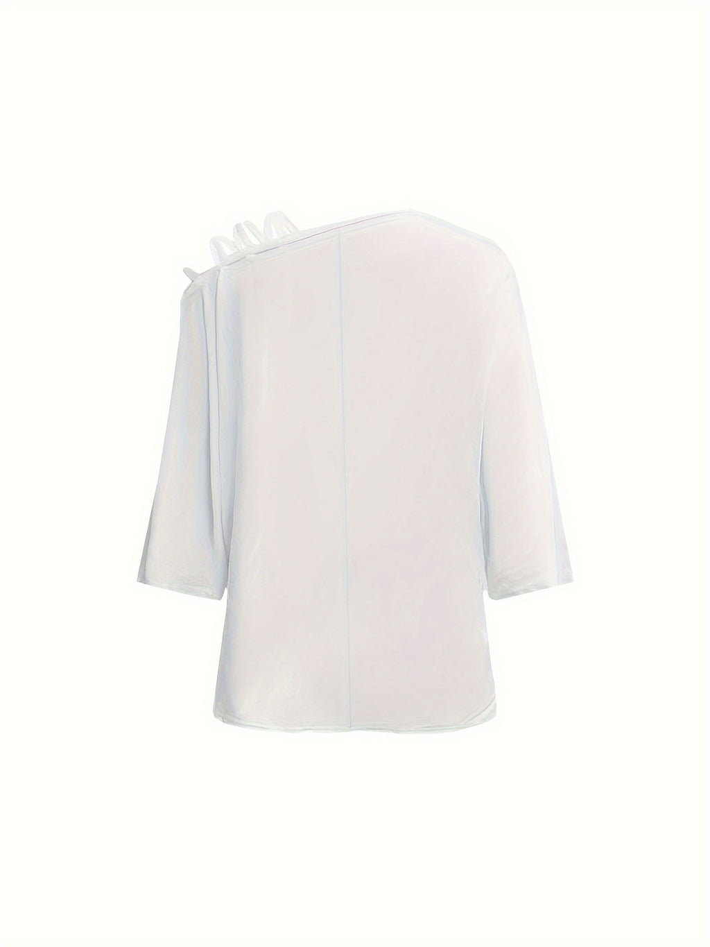 Unique Printed Off-Shoulder T-Shirt, Casual Summer Top for Women - White