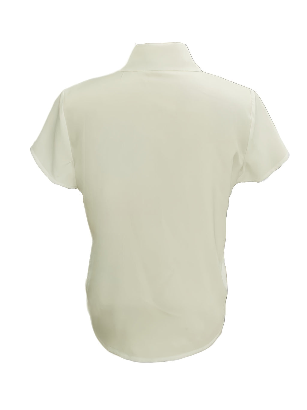 Spring/Summer Women's Elegant Designer Fashion Shirt - Ivory White