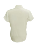 Spring/Summer Women's Elegant Designer Fashion Shirt - Ivory White