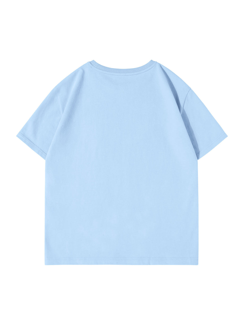 100% Men'S Summer Casual T-Shirt, Loose Fit - Glacier Blue