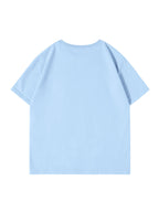 100% Men'S Summer Casual T-Shirt, Loose Fit - Glacier Blue