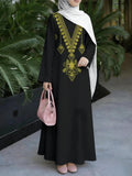 New Muslim Women's Fashion Arrival: Women's Dress, Classic Loose Fit, Middle Eastern Traditional Robe, Elegant Muslim Long Dress, Long Abaya. Restoring the Essence of Middle Eastern Traditional Robes, This Is a Noble and Elegant Long Dress Suitable - Mixed colors