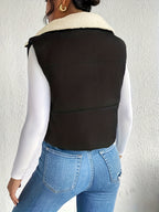 Fashionable Trendy Women'S Vest - Black