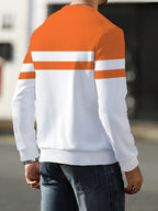 Men's Crew Neck Sweatshirt, New Spring/Autumn Crew Neck Top, Trendy Men's Crew Neck Sweatshirt Winter Clothes for Men - Mixed Color 4