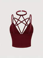 Fashion Strappy Cami - Burgundy