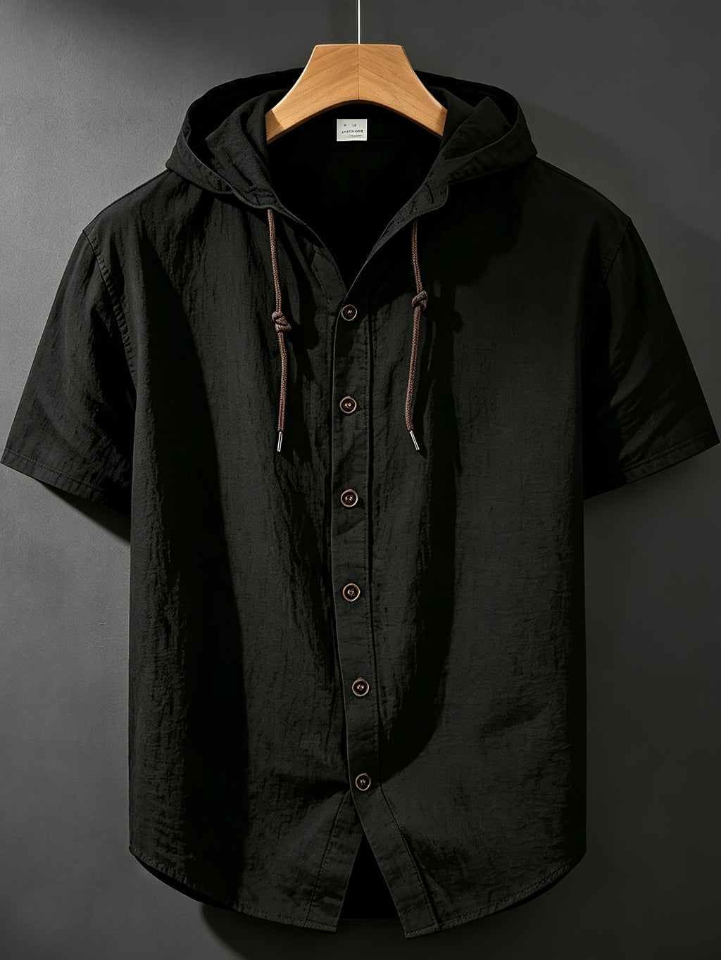 Tang Yunshu's Selection: New Summer Men's Linen Short-Sleeve Sports T-Shirt, Lightweight, Breathable, and Casual, Loose Fit for a Slimming Look, Flattering on All Body Types - Black