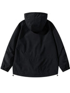 Men'S Lightweight Hooded Softshell Jacket - a Classic, Rugged, And Casual Full-Zip Coat with Multiple Pockets. Suitable for Hiking, Camping, Travel, And Daily Commuting; Ideal for Spring, Summer, And Autumn Wear. A Great Gift Choice for Men - Black