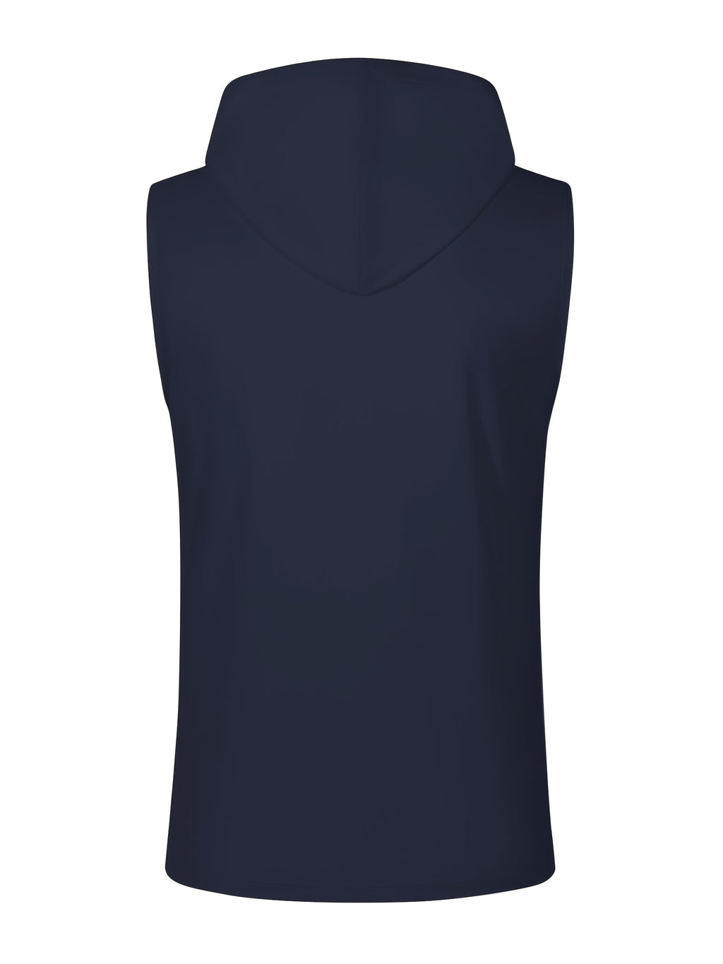 Men's Quick-Dry Athletic Hoodie - Sleeveless Gym Shirt, Breathable Workout Top for Running, Outdoor Sports - Lightweight Moisture-Wicking Activewear (Machine Washable), Running Shirt, Casual Sportswear, Tropical Print, Durable Construction, Performance - Navy Color