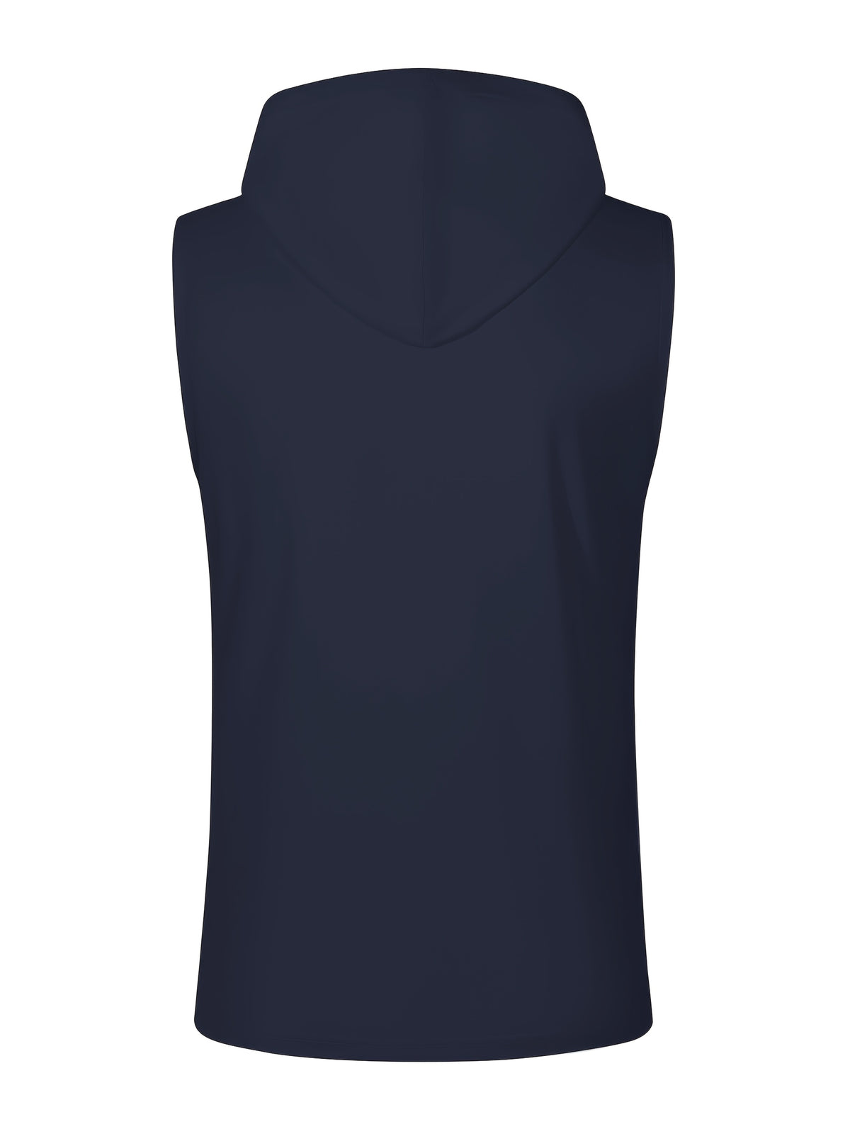 Men's Quick-Dry Athletic Hoodie - Sleeveless Gym Shirt, Breathable Workout Top for Running, Outdoor Sports - Lightweight Moisture-Wicking Activewear (Machine Washable), Running Shirt, Casual Sportswear, Tropical Print, Durable Construction, Performance - Navy Color