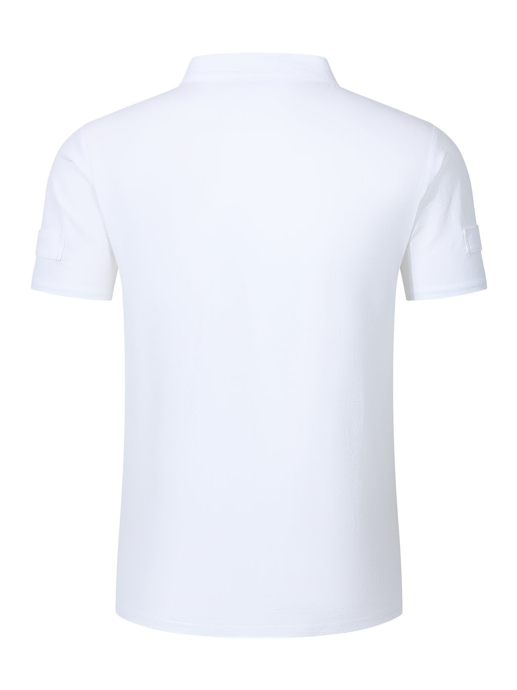 Men's Solid Color V-Neck Short Sleeve T-Shirt, Summer Casual Breathable Solid Color Top, Simple Fashionable Trendy Men's Clothing - White