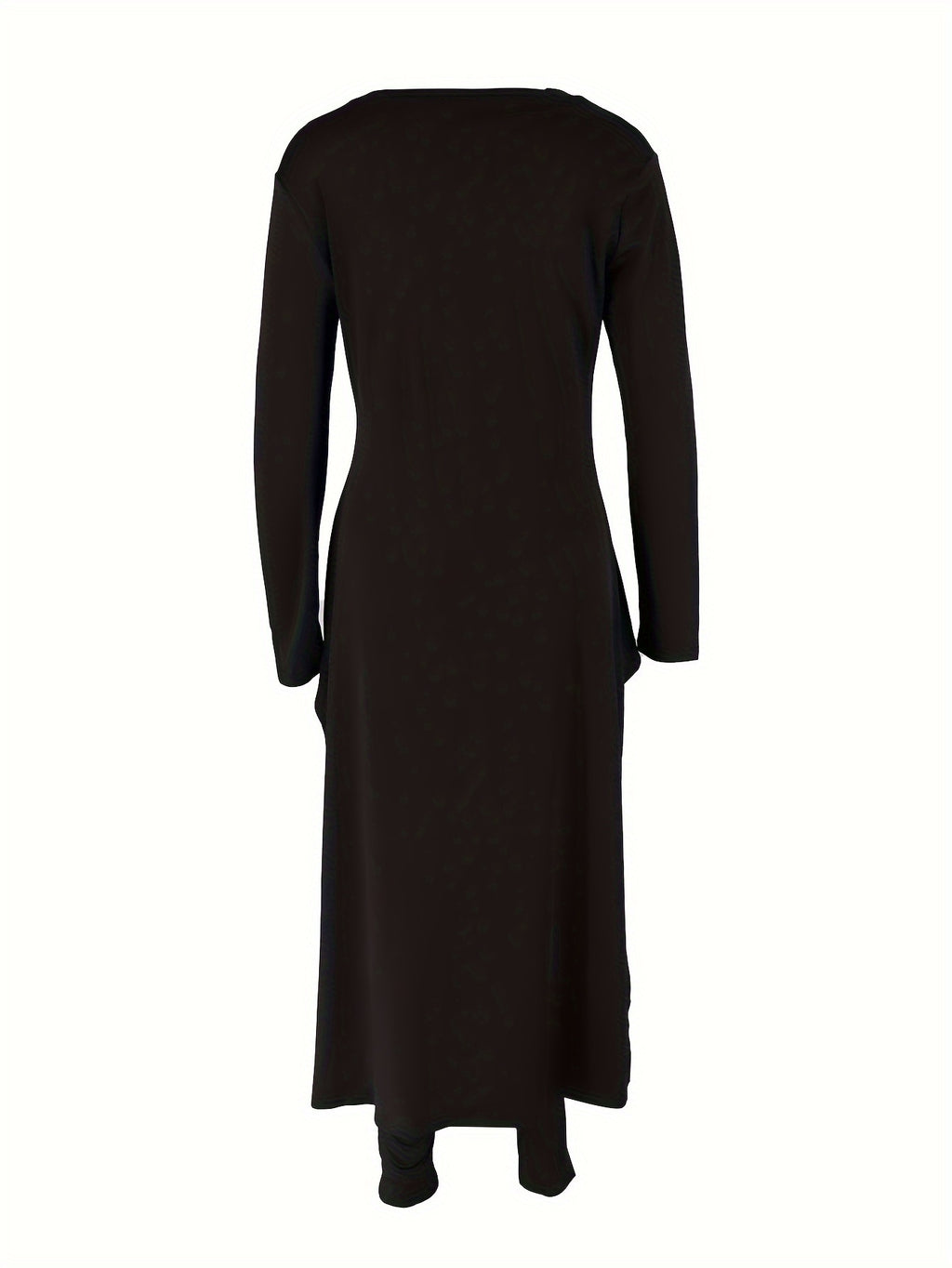 -Made - Fashionable European And American Women'S Casual Comfortable Long-Sleeve Letter Outfit ZHZ018 - Black