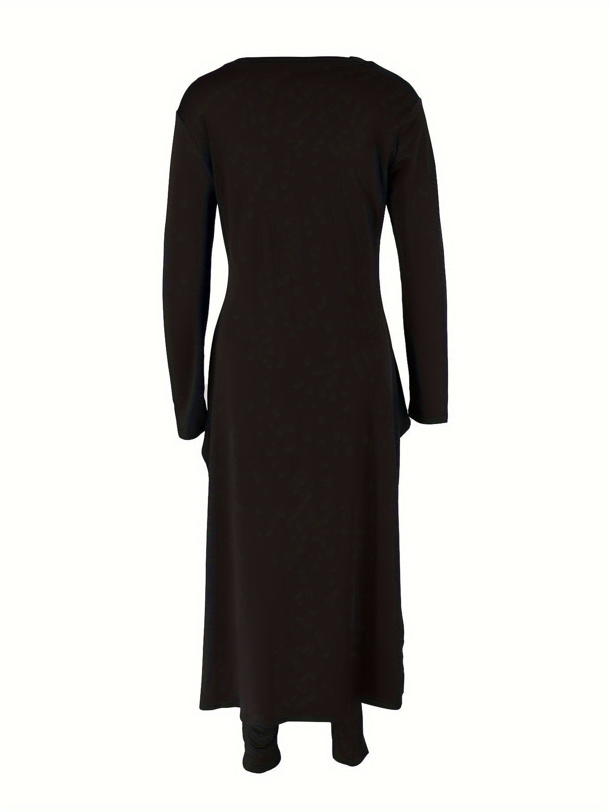 -Made - Fashionable European And American Women'S Casual Comfortable Long-Sleeve Letter Outfit ZHZ018 - Black