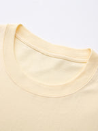 Men'S 100% Round Neck Short Sleeve T-Shirt with Turtle, Floral, And Wave Print, Comfortable, Soft, Breathable, Casual, Fashionable Summer Top - Apricot