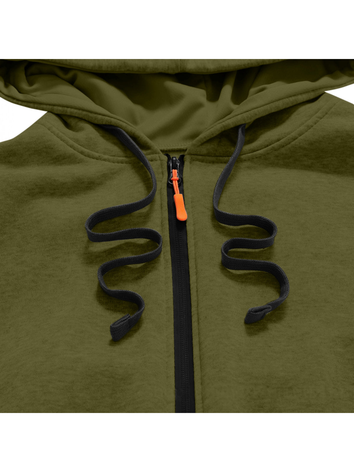 Men'S Casual Hooded Long Jacket PARIS Striped Logo Print Side Seam Zipper Detail Leather Decorative Label Drawstring Hat Collar Loose Daily Windproof Coat, Autumn Essentials - fern green