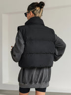 Keep warm in autumn and winter, fashionable and elegant ladies., vest jacket - Deep Grey