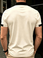 New Men'S Novelty Polo Shirt, Western Hot Style Button-Up Polo, Comfortable Breathable Lapel Short Sleeve, Casual Outerwear Men'S Short Sleeve Top [Printed Design - Not Textured] - Mixed Color 2