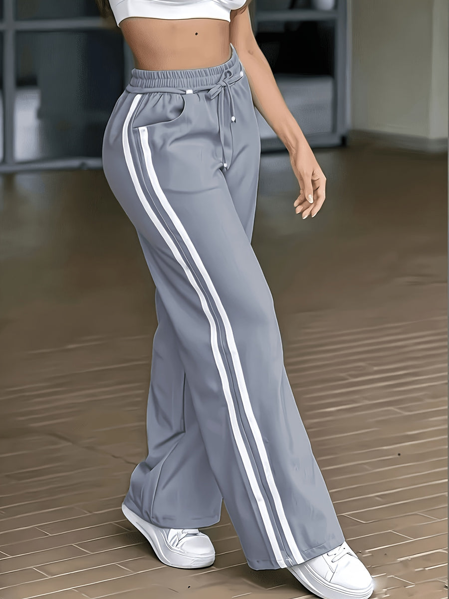Women's Fashion - Long Trousers - Unique Waist Design for a Look, Daily Commute Style, Elegant, Fashionable, and Casual, Versatile for and All-Match Outfits, Suitable for Outdoor S, Japanese, Korean, European, and American Styles, Four Seasons - Granny Gray