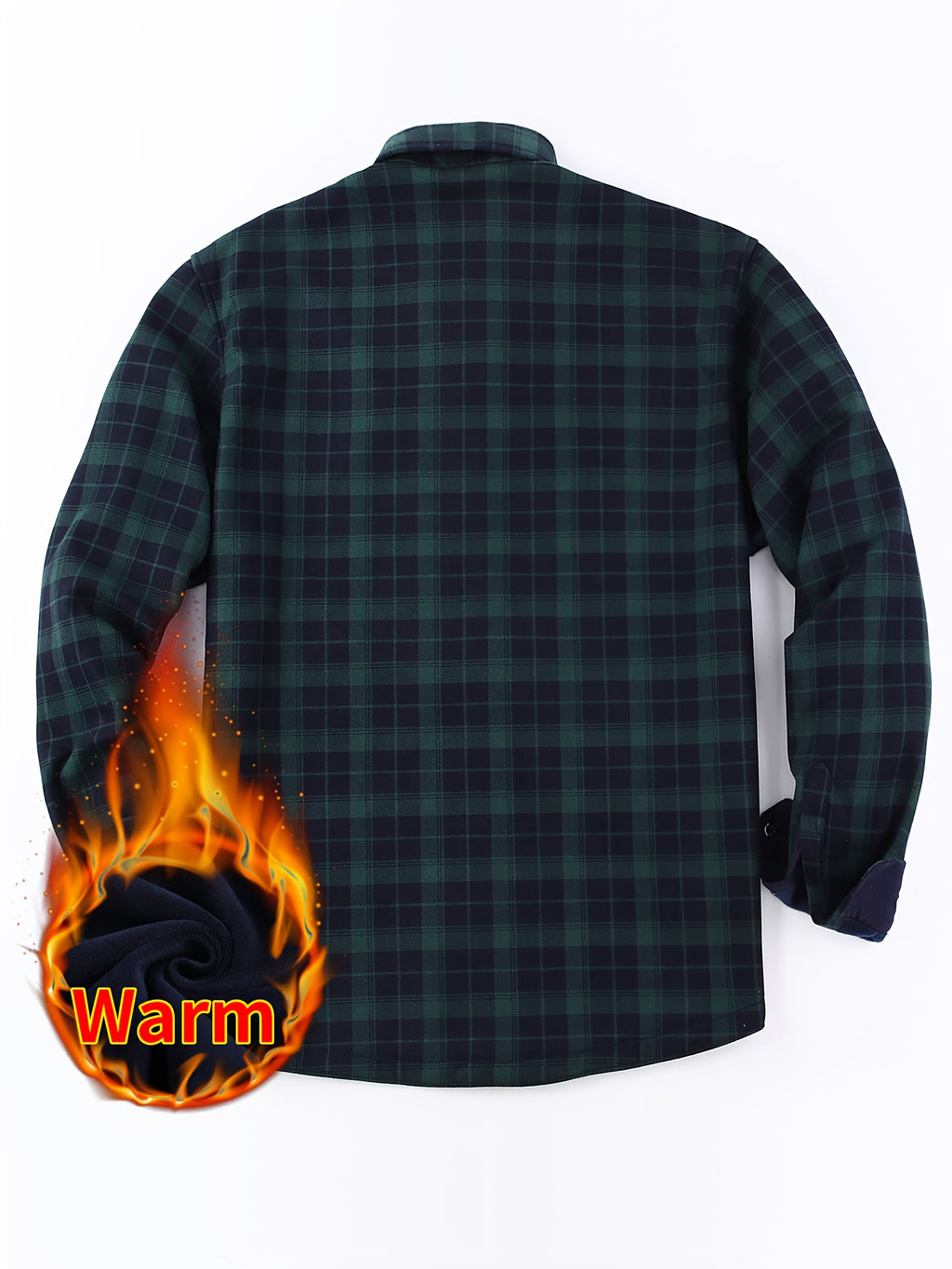 2026 Men's Plaid Shirt - Color Block Design, Brushed Lining, Warm Winter Flannel (Casual & Outdoor) Color Block Lining, Cold Weather Flannel for Outdoor Bold Color Block, Brushed Interior, Urban Style - Olive Green