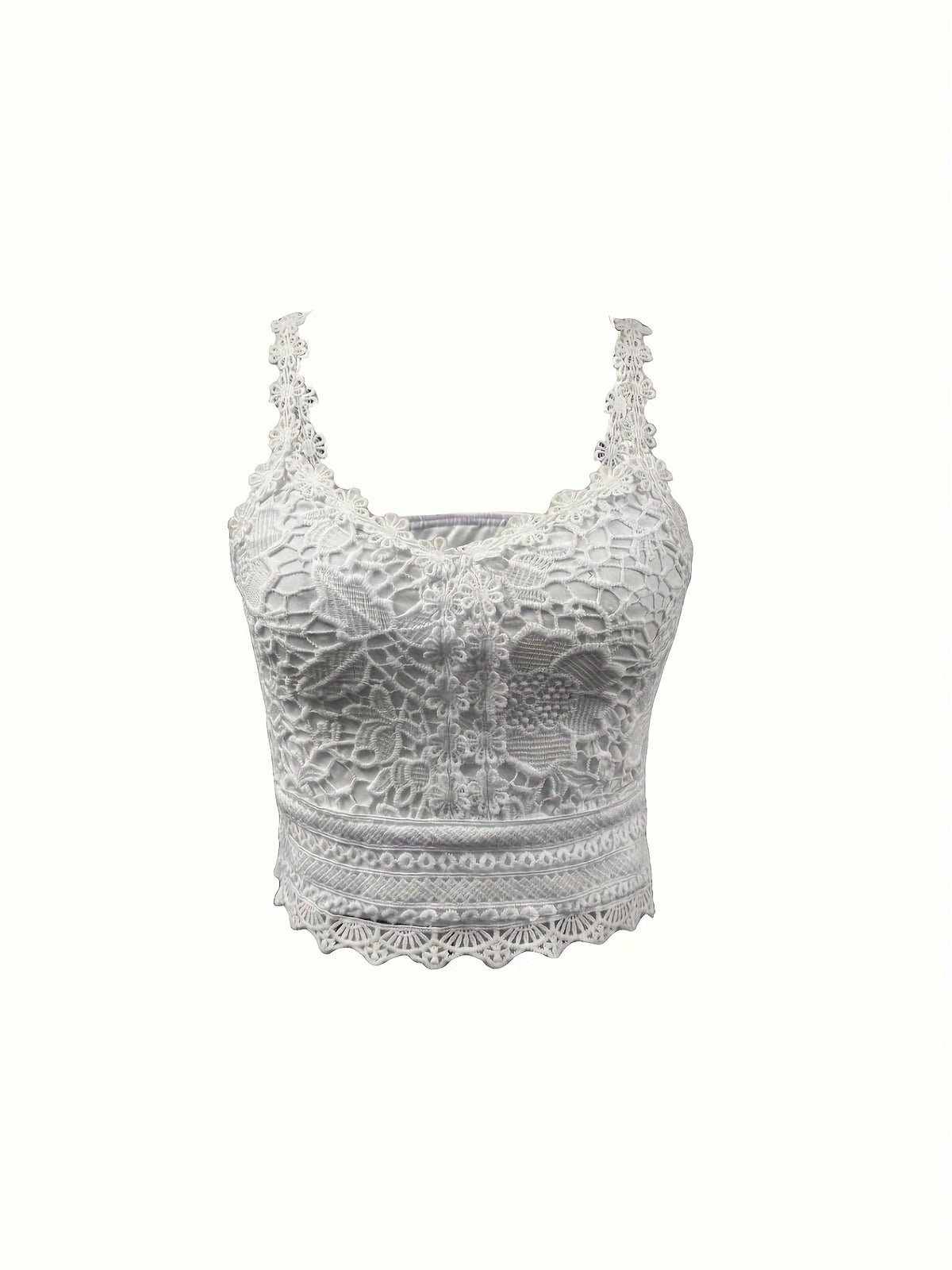 Fashion Lace Women'S Vest - Beige
