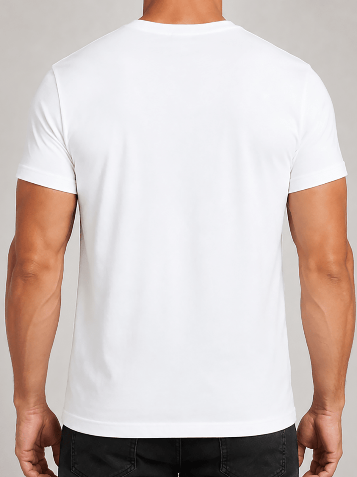 7pcs Men's Pure Cotton Short-sleeved T-shirts, Available in Black and White, Featuring Pure Color, Round Neck, Lightweight, Comfortable, Washable, and Breathable Tops, Suitable for Daily Casual Wear, Sports, Outdoor Hiking, and Work Attire - White 7pcs