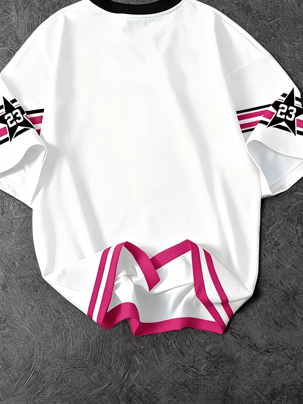 Women's Casual Fashion Drop-Shoulder T-Shirt with NY Letter and 23 Number Print, Drop-Shoulder Sleeves, Daily Wear Graphic Tee, a Must-Have Item for Trendsetters, the Perfect Gift for Family - Multicolor 5