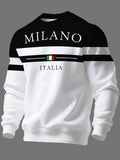 Men's Crew Neck Sweatshirt, New Spring/Autumn Crew Neck Top, Trendy Men's Crew Neck Sweatshirt Winter Clothes for Men - Mixed colors
