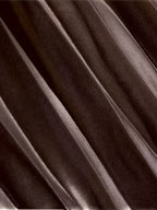 Elegant Women'S Pleated Skirt Light Gray - Fiber Is Not Easy to Stretch, Machine Washable, Solid Color, Versatile Casual Formal Style, Vertical Pleated Design - Coffee Brown
