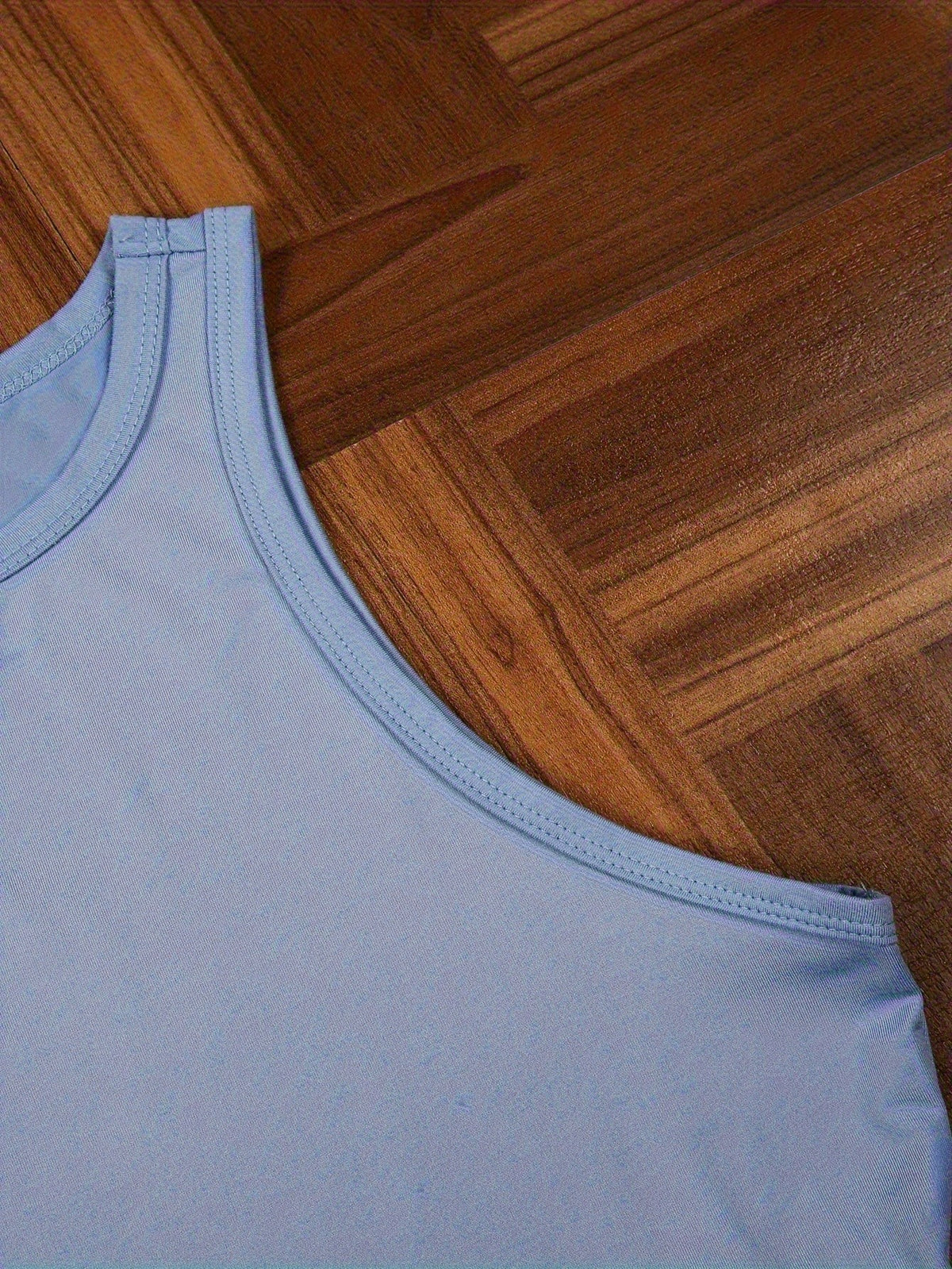 Women's Y2K Elegant Fashion Autumn/Summer Round Neck Tank Top, Cherry Print, Soft Fabric, Machine Washable Comfortable Knitwear, Trendy Four-Season Sexy Street Style, Popular Loose-Fit Comfortable Multi-Color Breathable Trendy Casual Top - Sky Blue