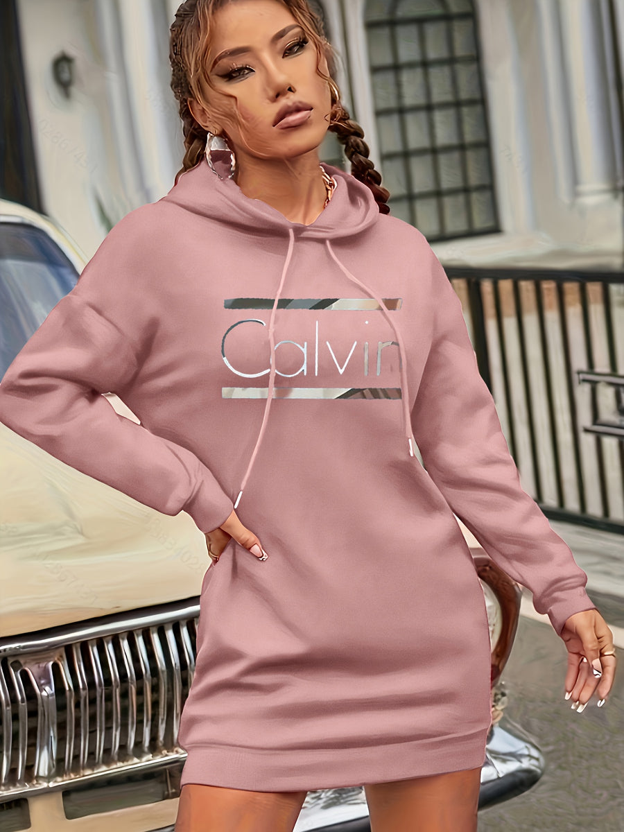 Women'S Fashion Hoodie - Dark Pink