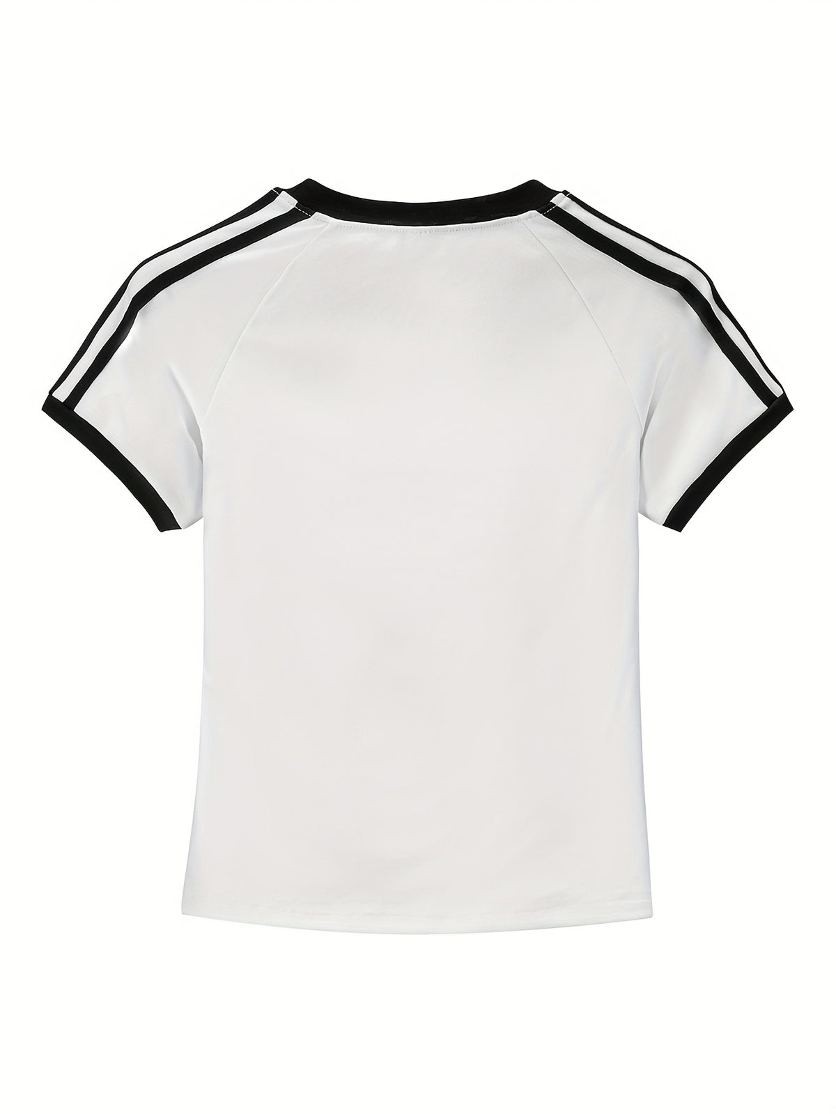 Women'S Y2K-Inspired California Graphic Tee - Short Sleeve, Slim Fit, White with Blue & Black Print, Casual Summer Top for Casual Attire, Casual Summer Wear | Y2K Fashion | Nontransparent Material - White