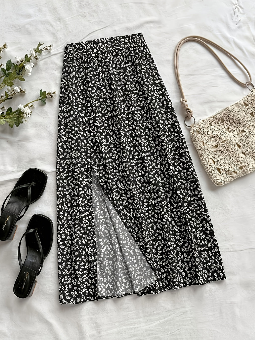 Spring/Summer Women's Fashion Casual Versatile Skirt - Black