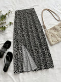Spring/Summer Women's Fashion Casual Versatile Skirt - Black