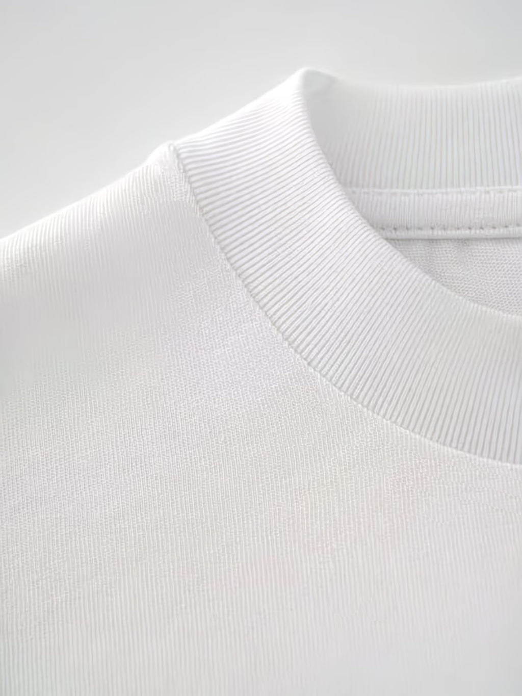 Women'S Fashion Casual Round Neck Long Sleeve T-Shirt, 100% with Lettered Stripe Pattern, Stylish Easy Comfortable Loose Fit - White