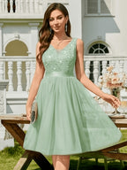 Elegant and Fashionable Dresses, Party Dresses, Hostess Performance Dresses, Bridesmaid Dresses, Prom Evening Gowns, Concert Performance Dresses, Back-to- Season Formal Wear - Light Green