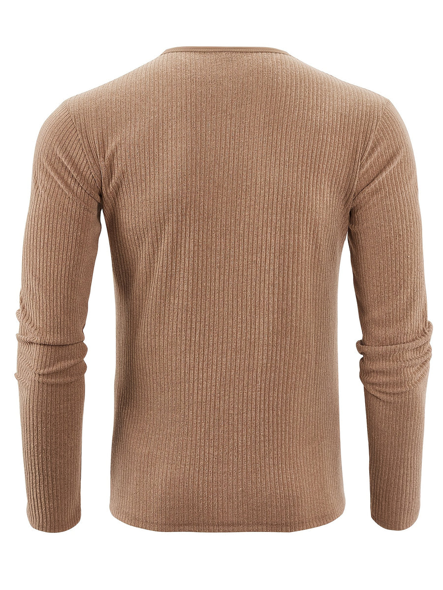 3pcs Set of New Autumn Knit Tops - Khaki + Navy Blue+ White