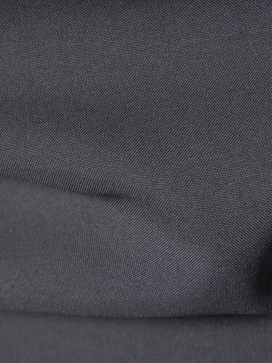 Black and Gray Color-blocked Formal Shirt, Smart Casual - Dark Gray