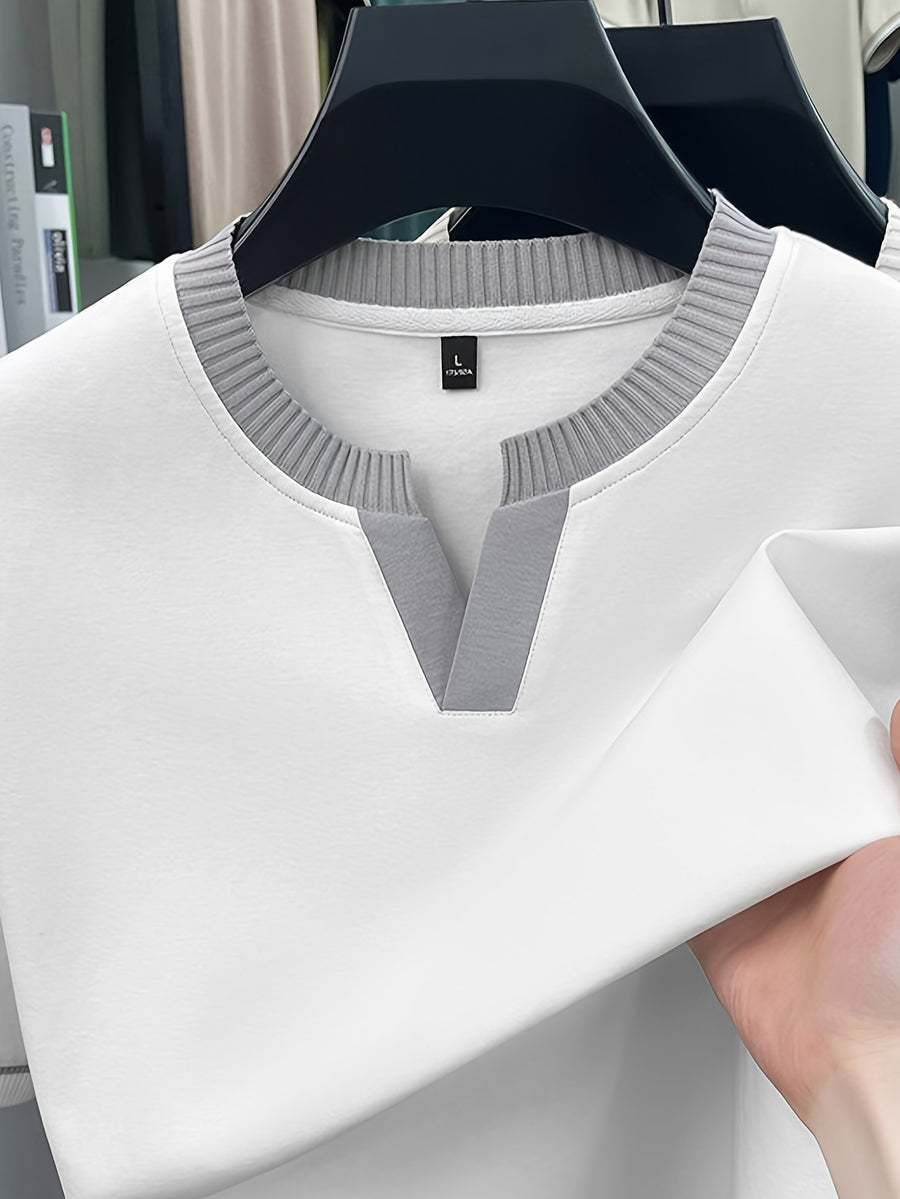 Men'S Summer Short Sleeve Shirt, Comfortable And Carefree - SINBOS - White