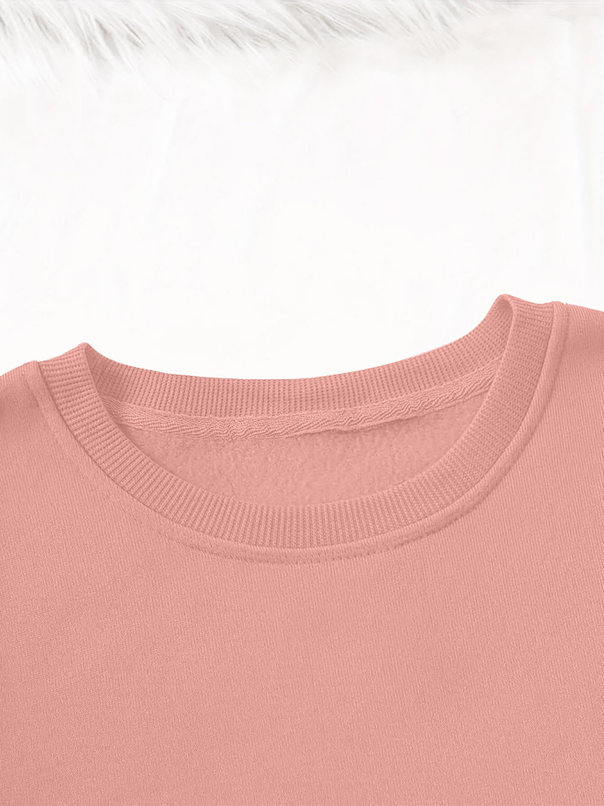 Women'S Casual Fleece-Lined Sweatshirt with a Round Neck And Matching Elastic Sports Pants Featuring a Leopard Print Design, Perfect for Autumn And Winter - Pink And Black