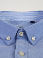 Men'S Long Sleeve 60 Oxford Dress Shirt, Casual - Light Blue