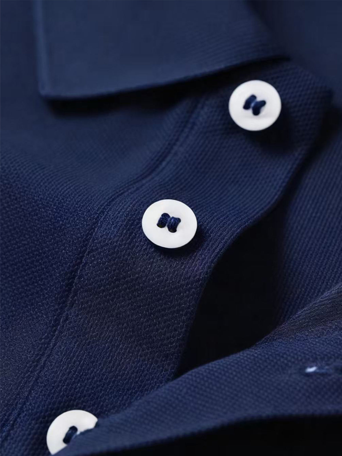 P176# Men'S Short Sleeve Polo Shirt with Black Horse Graphic Print, Outdoor Casual Breathable Top, Button-Up Collar, Golf Apparel, Inner And Outer Wear, Skin-Friendly Fabric, Men'S Fashion T-Shirt - Navy Color
