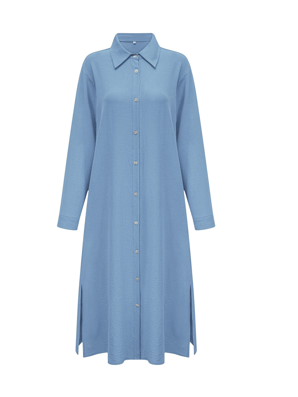 Fashion Women's Shirt Dress, Dress - Blue