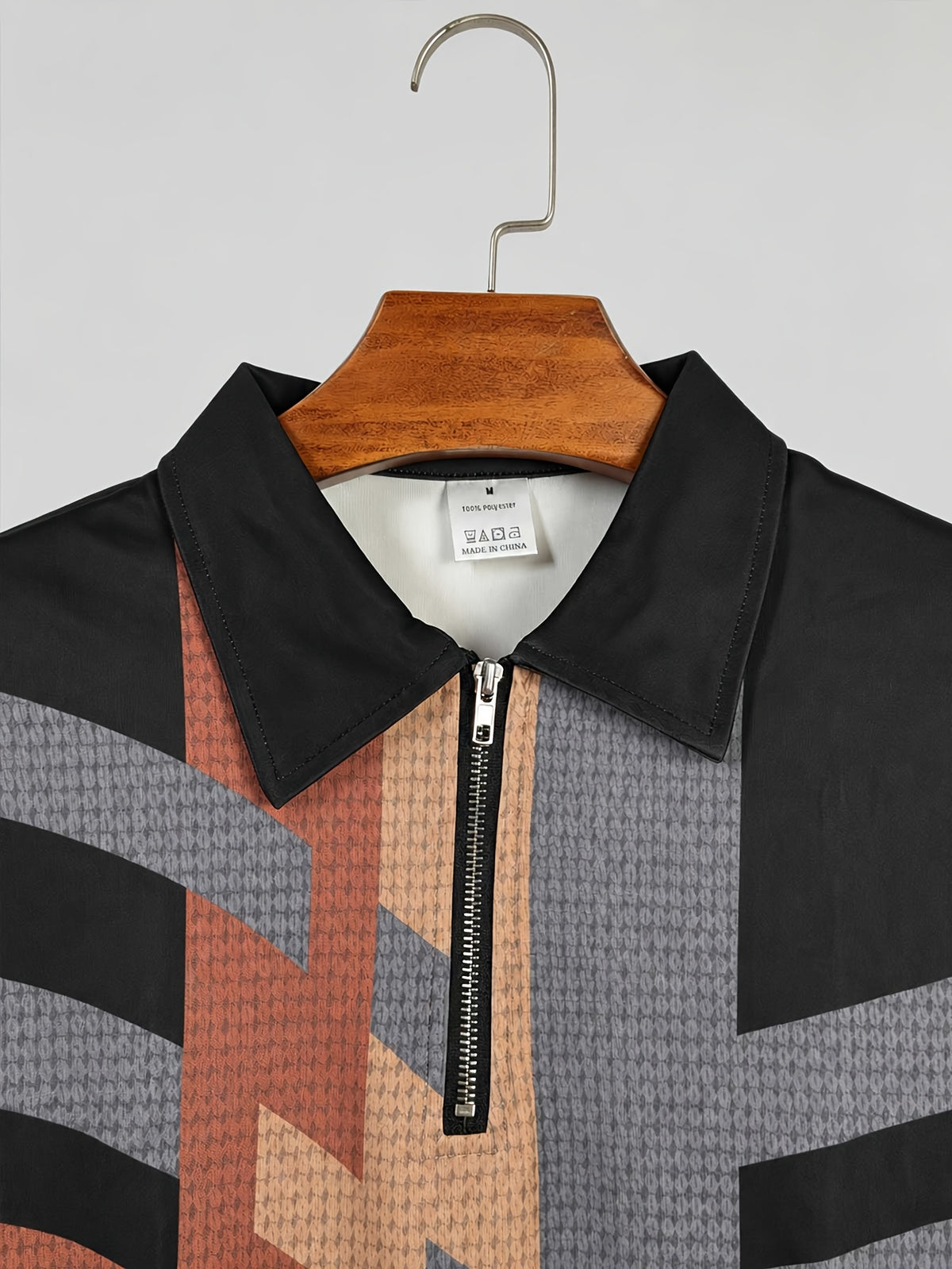 Men'S Retro Color-Block Striped Half-Zip Polo Shirt, Light Luxury Business Casual Short Sleeve Top, Wrinkle-Resistant Breathable Quick-Dry Multi-Scene Wear, Spring Summer Daily Commute, City Outing, Golf Outdoor Sports, Short Trip Vacation - Mixed colors