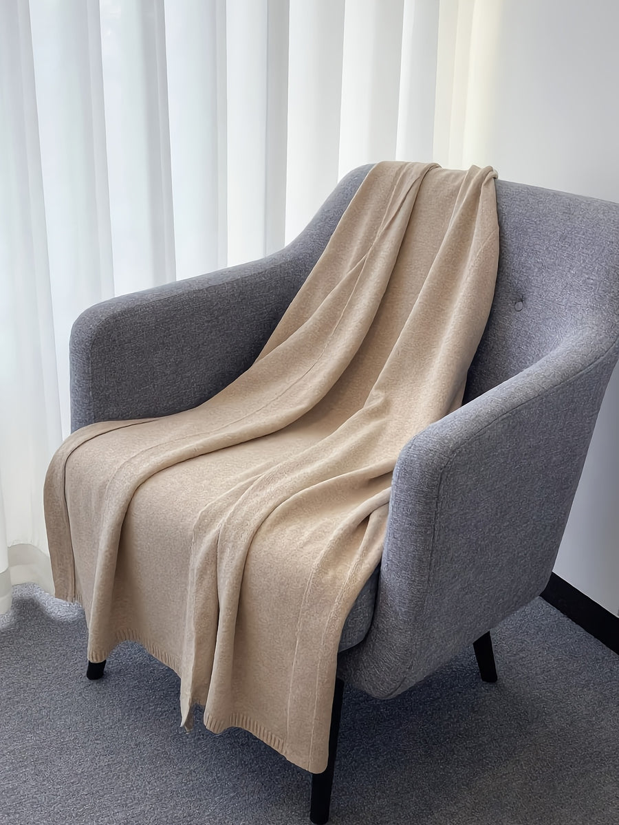 Lazy Style Long Cardigan Women'S Spring Autumn Loose Over-The-Knee Open Front Coat Versatile Outerwear Side Slit Easy Sweater QD260615164 - Apricot
