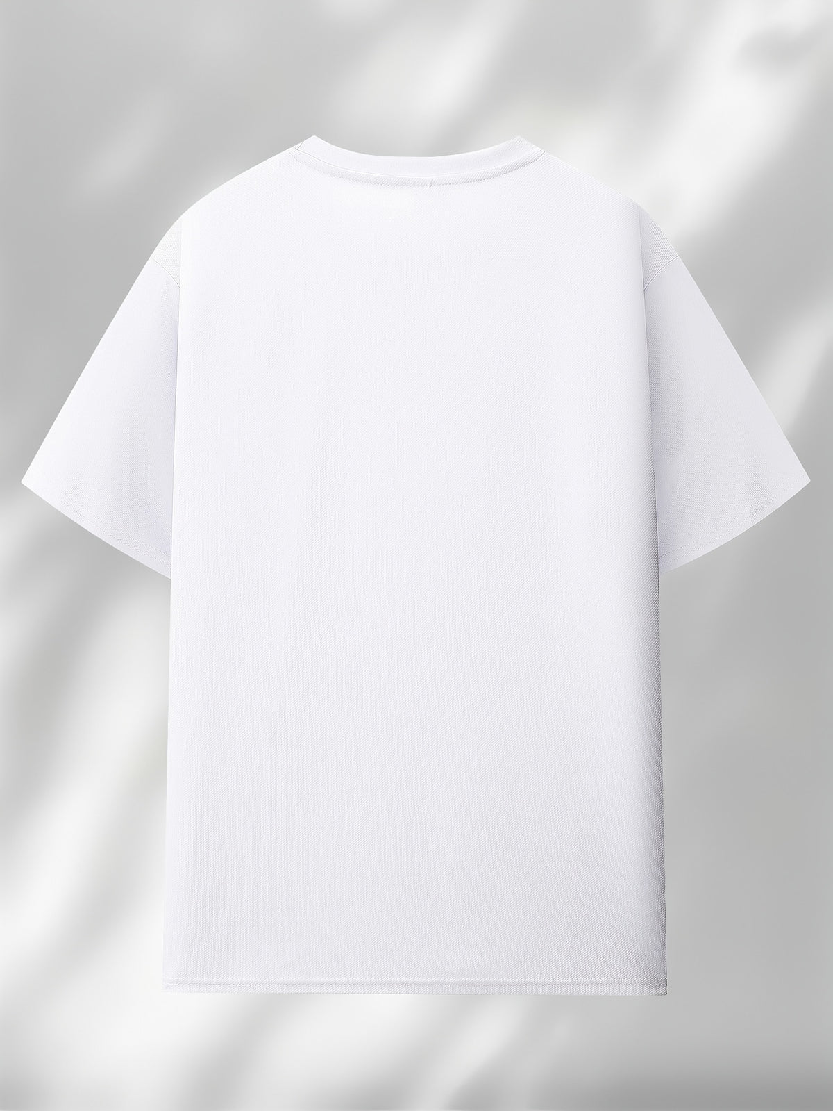 Men'S 2D Novelty Short Sleeve T-Shirt Printed with Minimalist Snowy Paris Elements Pattern, Loose Comfortable Crew Neck, Street Trendy Casual Summer Top, Breathable Fabric - White