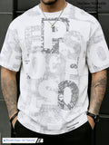 Men'S Breathable Short Sleeve T-Shirt - Summer Trendy Street Style Round Neck Tee, Casual Versatile Top for Teens And Adults, Comfortable Soft Fabric [Printed Design - Not Textured] - Mixed Color 1